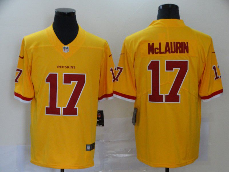 Men Washington Redskins #17 Mclaurin Yellow Nike Vapor Untouchable Stitched Limited NFL Jerseys